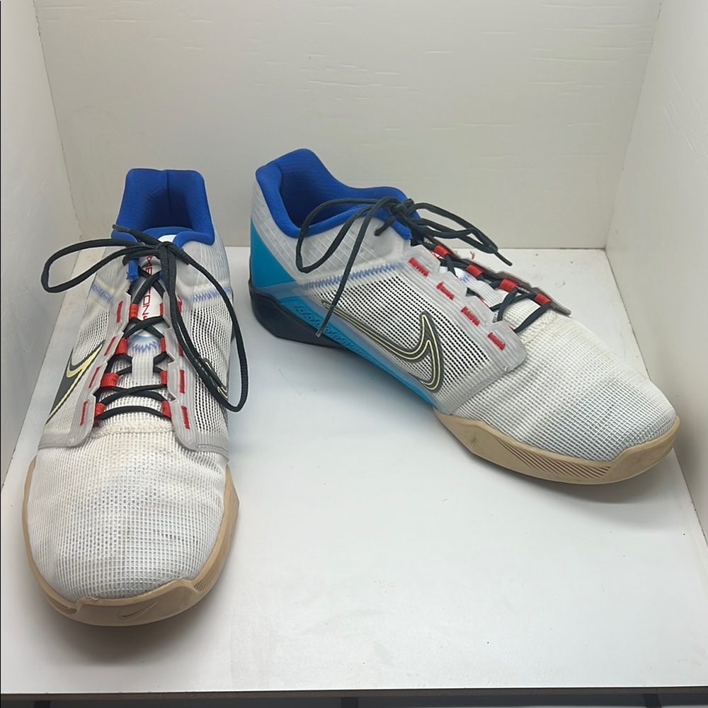 Nike Zoom Metcon White and Blue Sail Weight lifting Exercise  Shoes 13